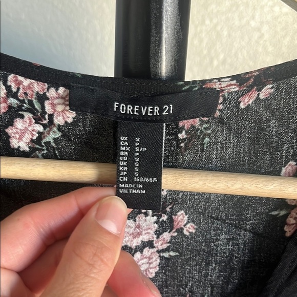 Forever 21 Boho Black and Pink Romper - Picture 2 of 5